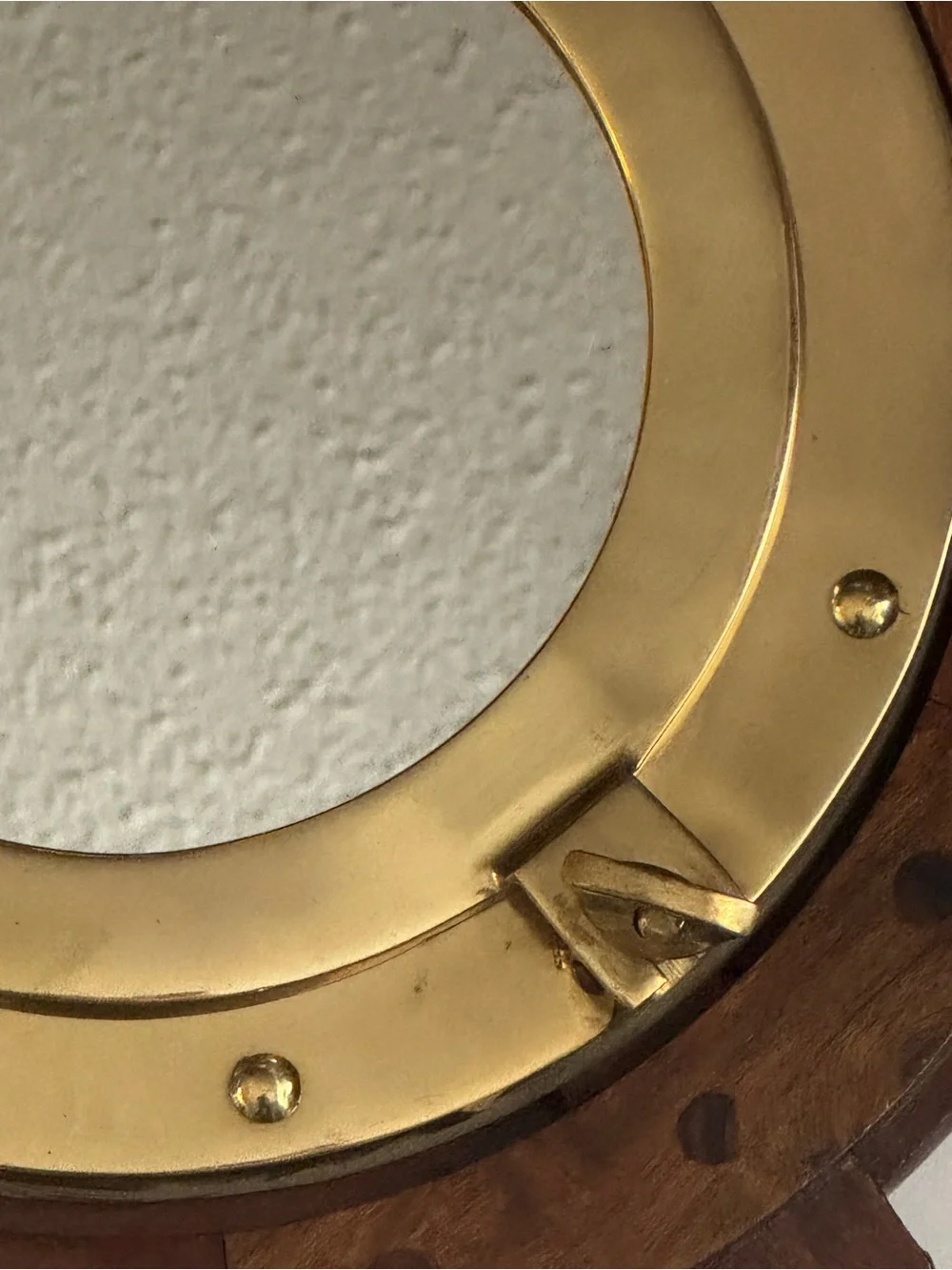19” Nautical Ship Wheel Porthole Mirror | Coastal Maritime Wall Decor